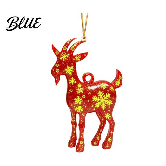Hanging Decor for Party 2D Acrylic Goat Christmas Tree Ornament Zodiac Pendant with Gold String Year Festive Pendants of The Ornament 2027 Chinese