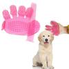 Grooming Glove for Dogs and Horses, Pink Pet Massage Brush for Labradoodle, Easy Clean Soft Rubber Material