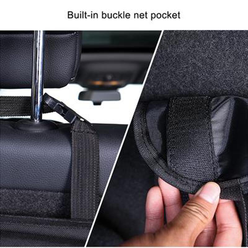 Car Trunk Organizer Car SeatBack Storage with 8 Large Storage Bag Car Trunk Tidy Storage Bag Car Space Saving Expert (Black)