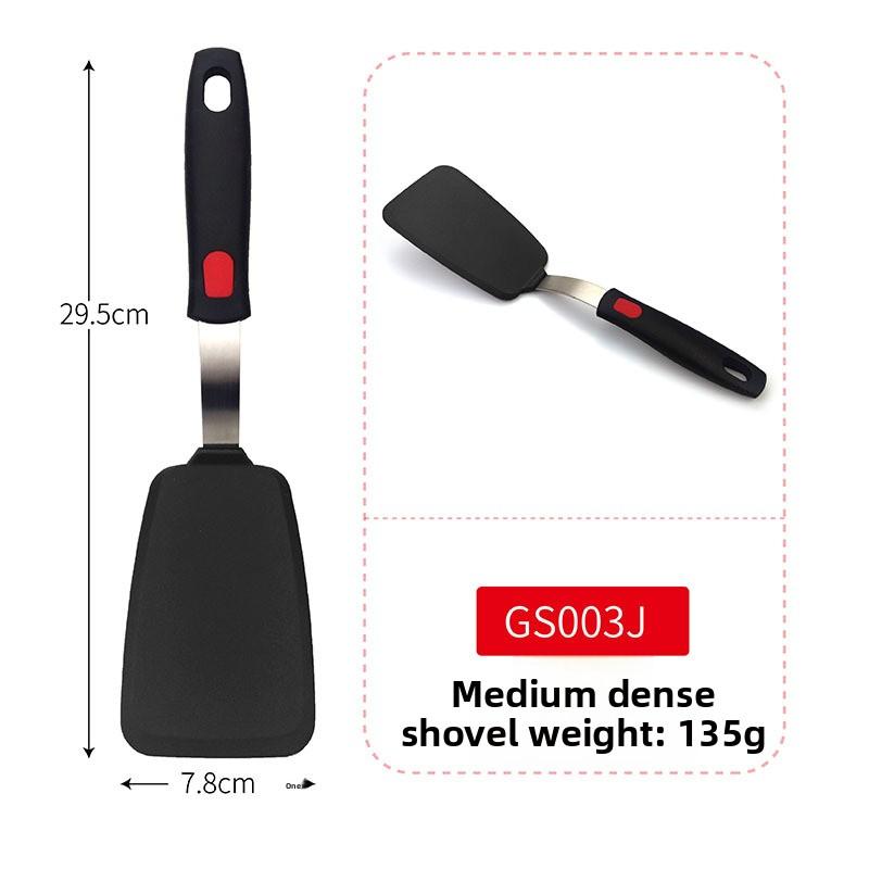 

Silicone Teppanyaki Cooking Spatula, Non-Stick Pan Pancake and Tamagoyaki Spatula, Heat-Resistant Kitchen Tool Medium-density shovel
