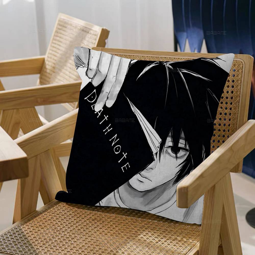 Anime D-Death Note Pillow Cover Sofa Cushion Cover Home Room Decoration Children Gift