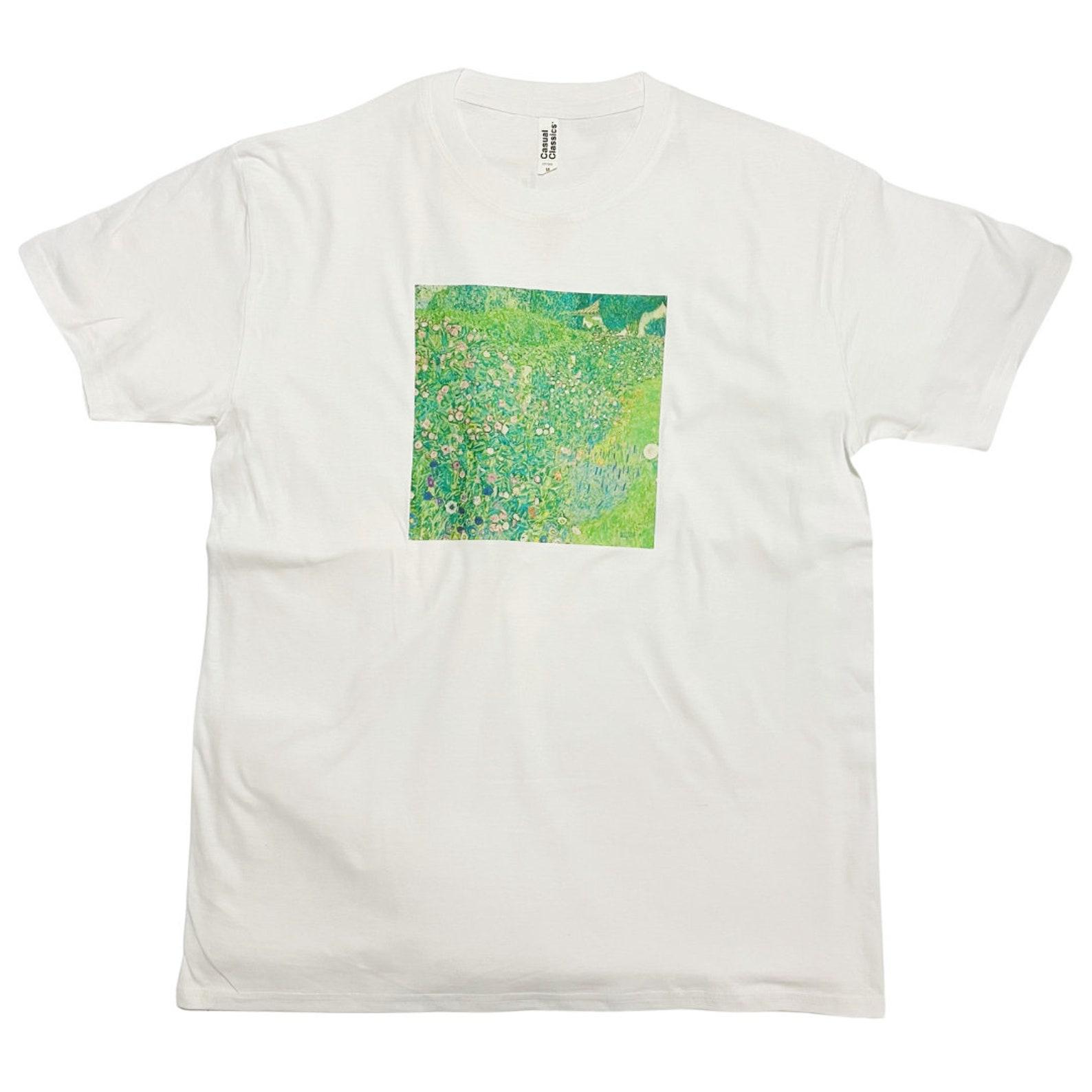 Gustav Klimt T-Shirt: Italian Garden Landscape Art, Vintage Style S