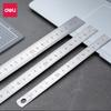 Deli 8461-8464 Edelstahl Gerade Metall Metrische Lineale Mehrere Größen Verfügbar 15cm 20cm 30cm 50cm