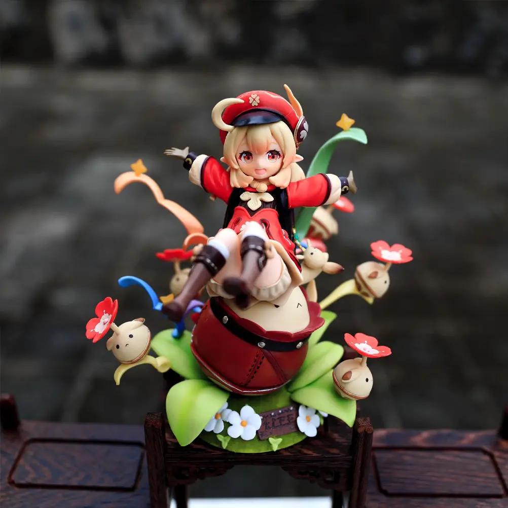 18CM Anime Genshin Impact Spark Knight Klee Figure Anime Model ToyS Gift Collection Action Figure Doll Ornament PVC