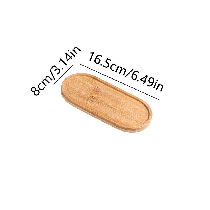 Wooden Tray Multi Bamboo Multi Shape Wooden Holder Pot Tray Coffee Coaster Home Garden Decor Photography Props