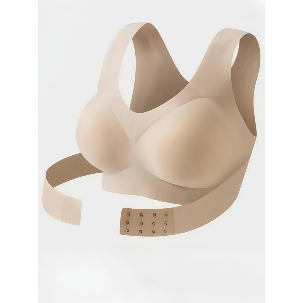 Women's Seamless Underwear with Detachable Breast Pads, Adjustable Body Shape, Seamless Closure, Comfortable Skin Friendly Without Steel Rings