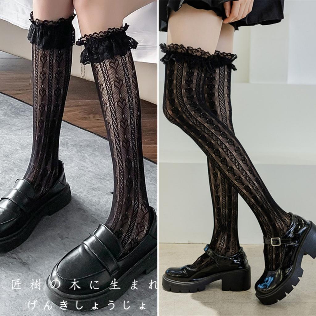 Lolita Knee Socks Sweet Lace Lolita Stockings Vintage Jk Love Stockings White Lace Tube Socks