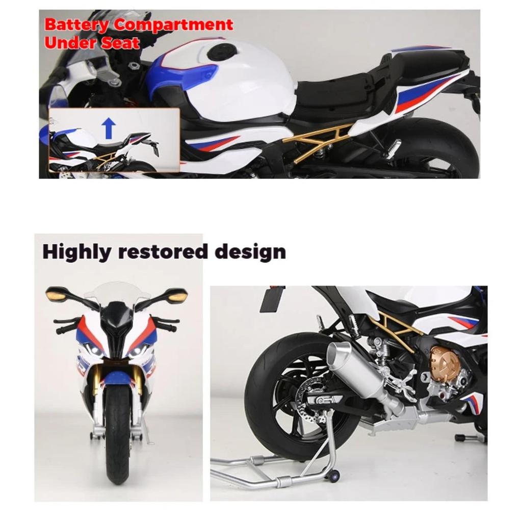 Spray 1/6 BMW S1000RR Alloy Metal Diecast Motorcycle Car Model Toys Boy Children's Toy Perfect Birthday Gift for Holiday Collect
