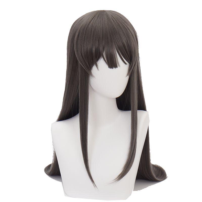 

Yarou Buta Seishun Wa Bunny Girl Sakurajima Mai Cosplay Costume Full Set Outfit Wig Only,75cm/29.53in