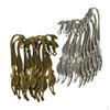 20Pcs Vintage Tibetan Silver Bronze Beading Wavy Mermaid Bookmarks With Loop