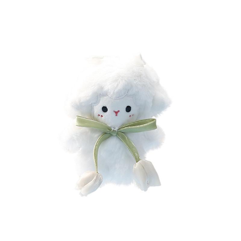 Cute Animal Plush Doll Small Sheep Pendant With Plush Material For Girls Gift And Accessory