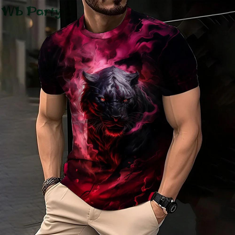 

Animal Print Clothes Men Graphic T Shirts Men Lion 3D Print Men s Summer T-shirts Short Sleeve Tee Animal Shirts 6XL