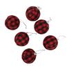 6 Stück 70 mm 2,76 Zoll Weihnachtskugeln Weihnachtsbaumschmuckkugeln Neujahrsdeko Rot