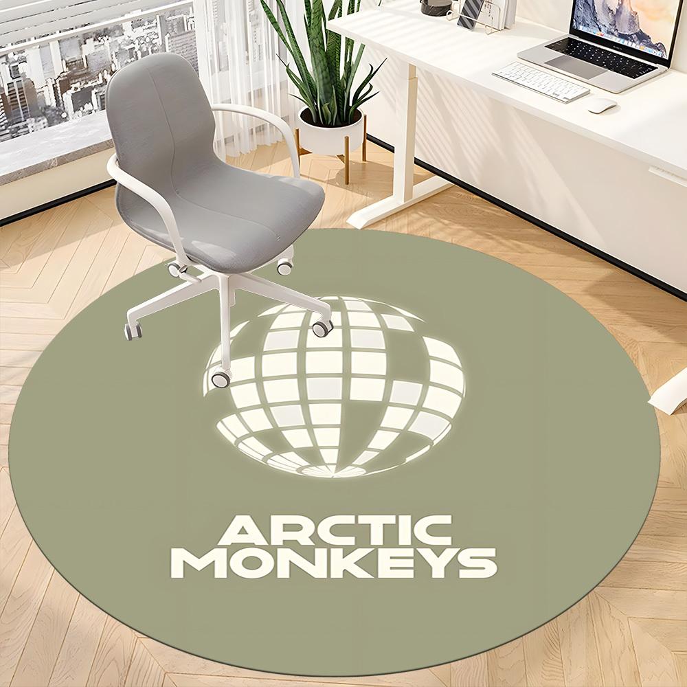 1pc Arctic Monkeys Chair Carpet for Office Non Slip, Lightweight, Machine Washable Rug for Office Holiday Decor