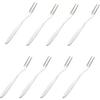 8 Pieces Pickle Forks, 5 Inches Handle Olive Fork, Stainless Steel Cocktail Forks, Pickle Grabber, Pickle Picker, 2 Prong Dessert Forks, Fruit Fork