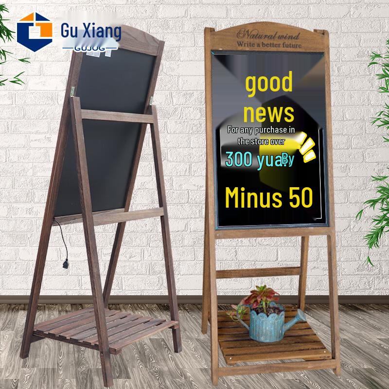 LED Solid Wood Advertising Display Board