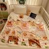 Christmas Thickened Sofa Blanket Lamb Fleece Multifunctional Blanket Cartoon Milk Fleece Nap Blanket