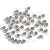 20-50Pcs Love Heart Spacer Beads Antique Metal Gold Cone Pattern Spacer Beads Tibetan Silver Color Beads For Jewelry Making