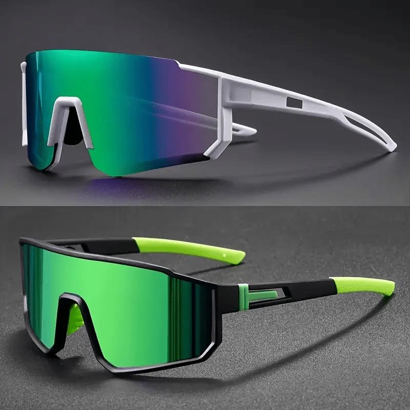 2 Pairs of Men's Fashionable Glasses with A Large Frame Design Suitable for Both Men and Women Suitable for Outdoor Cycling