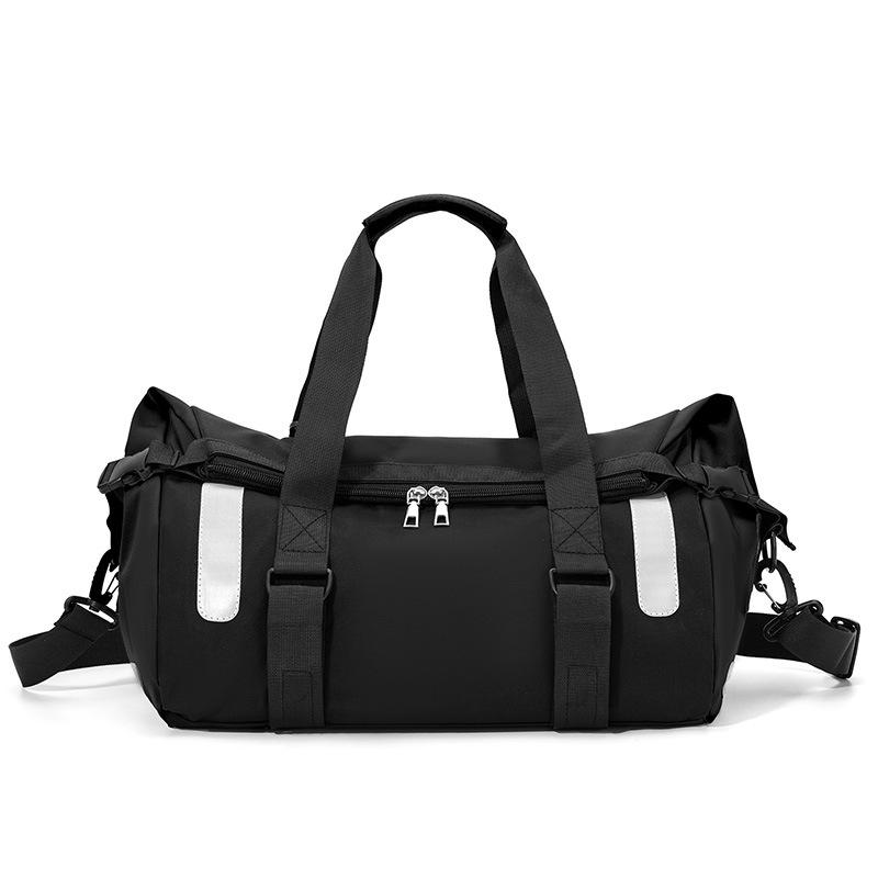 

Travel Bag Women s Lightweight Yoga Sports Fitness Bag Men s Colored Boarding Large Capacity Storage Luggage Bag чорний