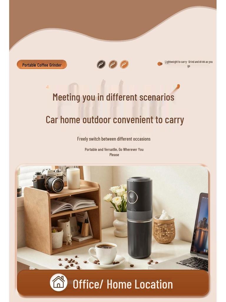 Moedor de Grãos de Café Elétrico Portátil e Máquina Automática Pour-Over