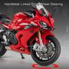 Scale 1:12 QJMOTOR 600RS Spring Breeze 250SR Toy Motorcycle Model Sound Light Supportable Tripod Models Toys Presents for Boys