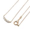 Lala Christie Diamond 18K Yellow Line Necklace, Gold, Diamond, 0.1ct, lpi51-0030-yg