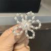 1PCS Crystal Flower Black White Color Fairy Bow Shoe Laces Buckle  Ballet Lace Pearl Shoes Charm Buckle Shoelaces Decoration