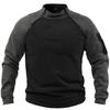 Herren Tactical Fleece Sweatshirt mit Stehkragen - Warmer Outdoor Reißverschluss Pullover für Herbst/Winter.