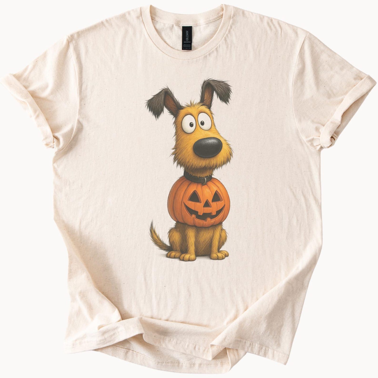 Cute Halloween Dog Shirt with Pumpkin Jack O Lantern Graphic Funny Cartoon Puppy Fall Halloween T Shirt for Dog Lovers 160