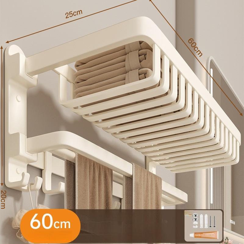 

Wall Towel Rack Floating Towel Racks Modern Folding Towels Bars Multipurpose Towels Organizer Holders Bathrooms Accessories