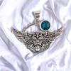 Natural Gemstone 925 Solid Silver Designer Jewelry Pendant 1.48" Christmas Gift CP-17