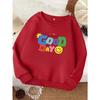 European Sizes Exquisite Kid Fashion Sweatshirt, Comfortable Kids' Round Neck Sweater, Casual All-Match Trendy Individual Student Print Top