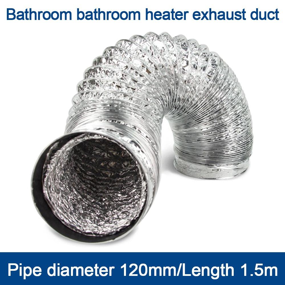 Aluminum Foil Ventilation Duct Scalable Vent Tube Dryer Vent Hose  Bathroom Kitchen System Vent