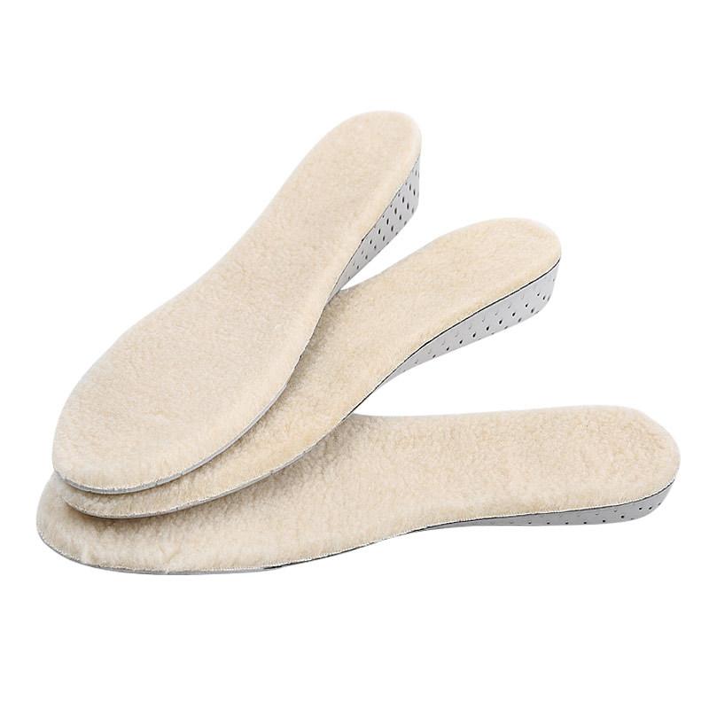 EVA Unisex Lamb Cake Wool Winter Insole Sweat Absorption Shock Proof Sports Leisure Cuttable Full Pad