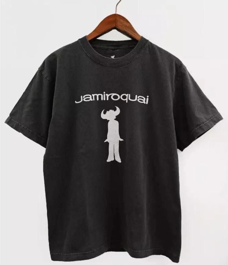 Jamiroquai Band Basic Logo Short Sleeve Cotton T Shirt Full Size S-5XL S