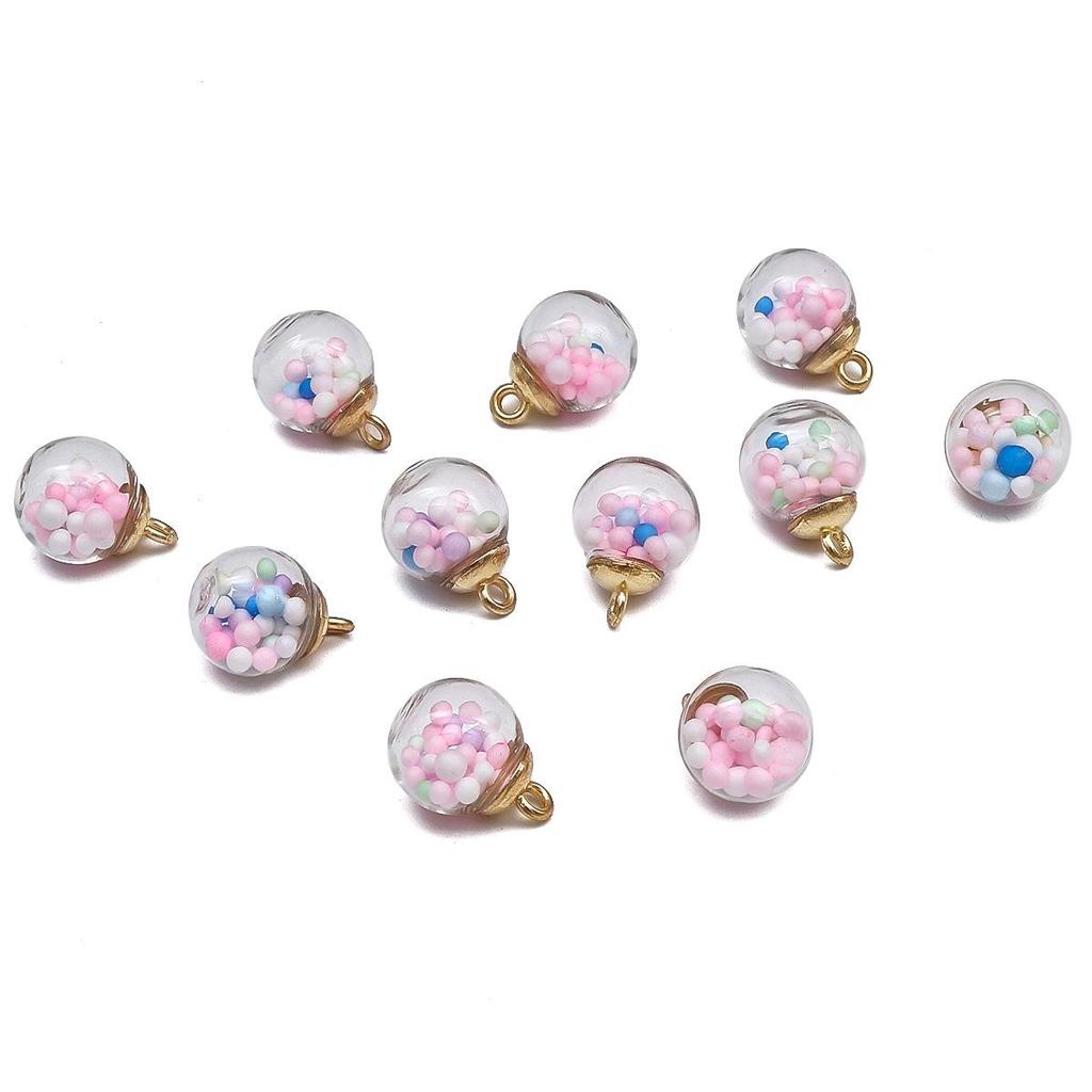 15mm Colorful Transparent Star Sequin Glass Beads for Handmade DIY Pendant