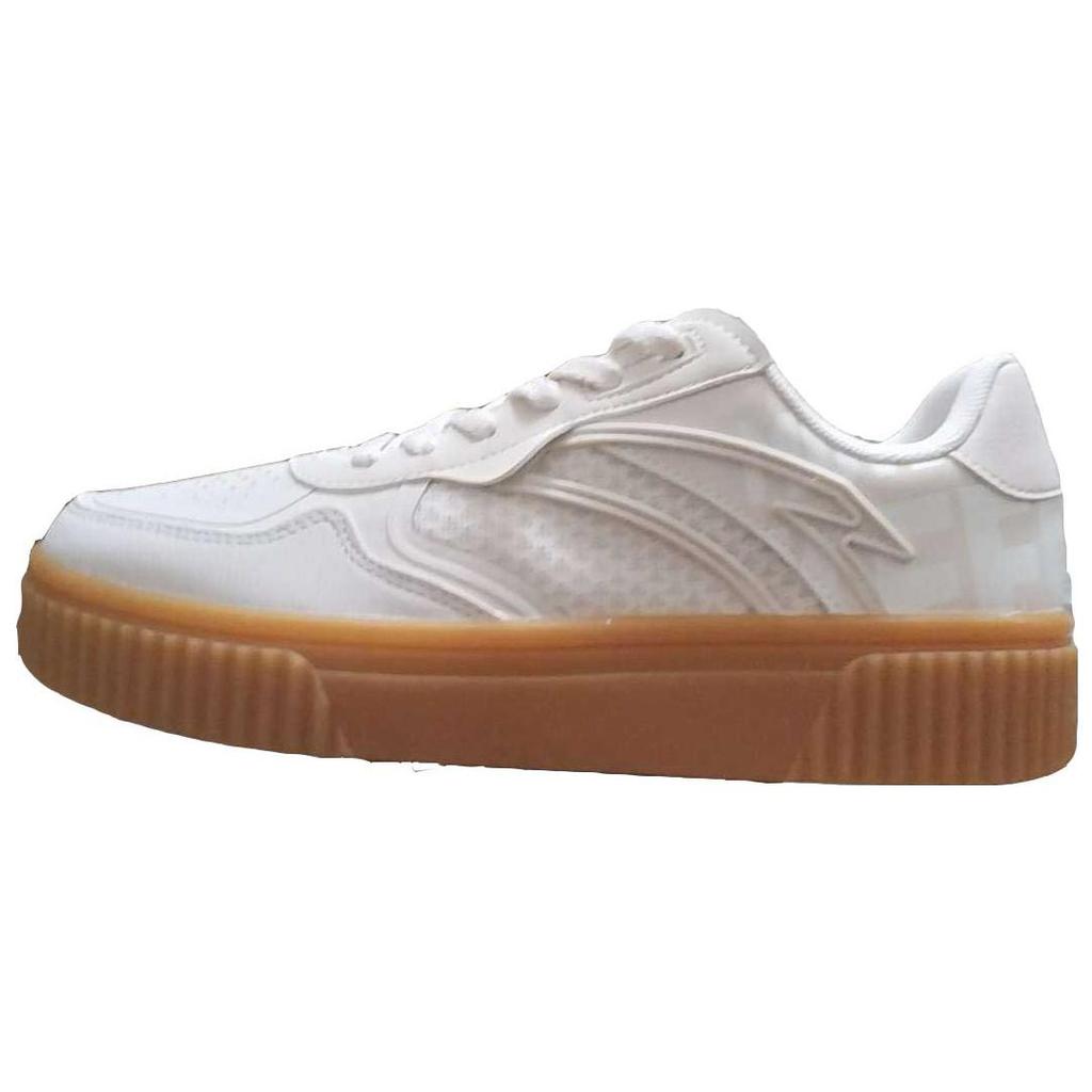 Anta Comfortable Lightweight Durable Low-Top Skate Shoes Women Sneakers White Gray 122138066-3