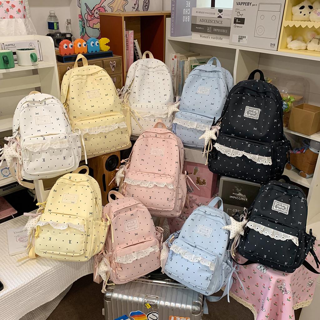 Schoolbag soft sister college style teen schoolbag female junior high school high value ins niche Korean sweet backpack