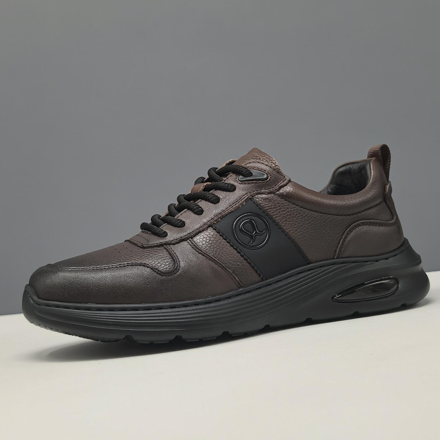 Thick baseplate shoes trendy shoes breathable and heightening casual shoes 37