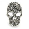 Sparkling Rhinestone Skull Badges for Women Unisex Punk Style Casual Party Brooch Pin Gifts