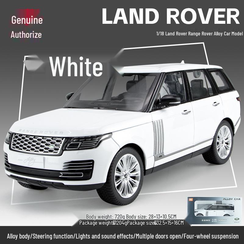 Authentic 1:18 Land Rover Range Rover Alloy Car Model - Fashionable Blind Box Ornaments