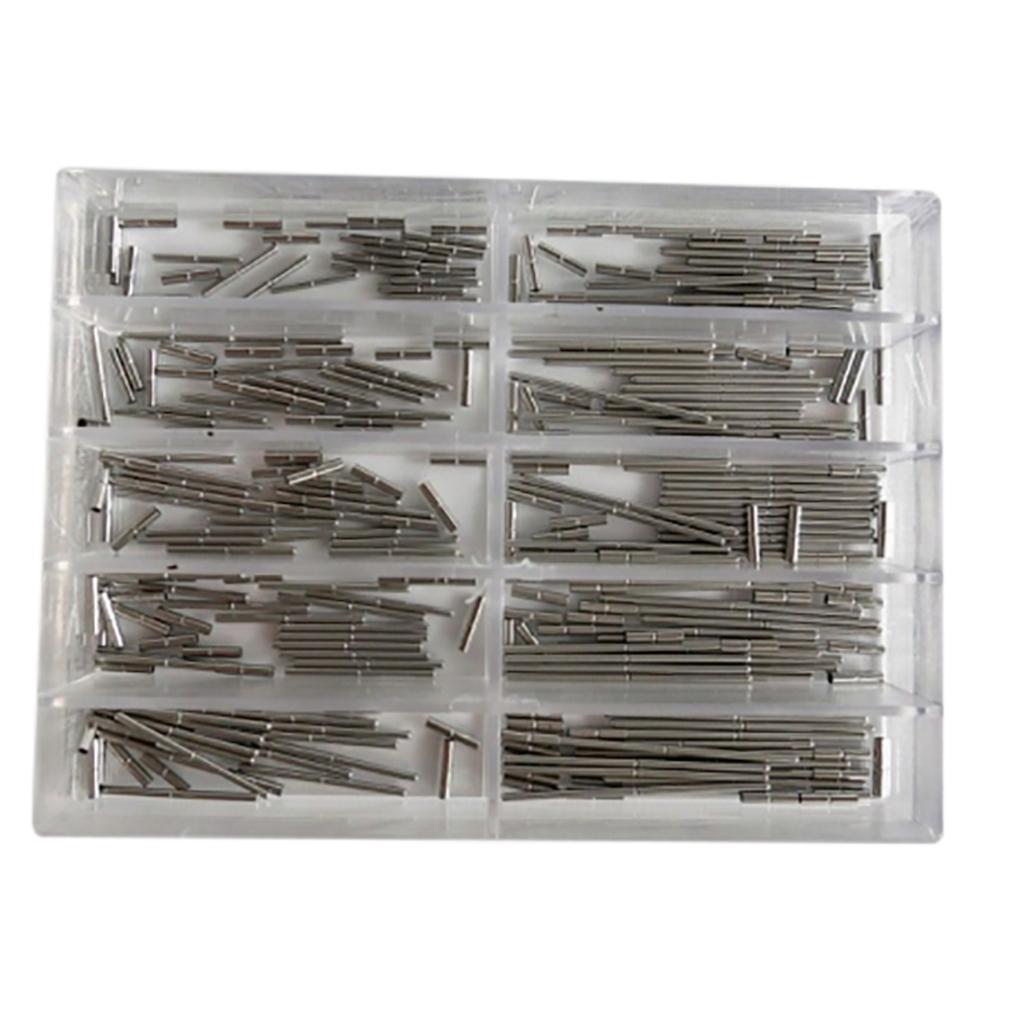 1 Set Watch Band Split Pins With Box Stainless Steel Watch Bracelet Strap Link Pins Cotter Bar Assortment Watch Repair Tools