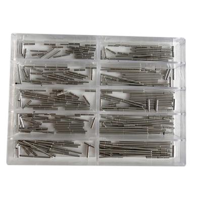 1 Set Federstege für Uhrenarmbänder mit Box Edelstahl Uhrenarmband Gliederstifte Splinte Sortiment Uhrenreparaturwerkzeuge