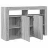 Sideboard Gray Sonoma 116 x 30 x 75 cm Particleboard