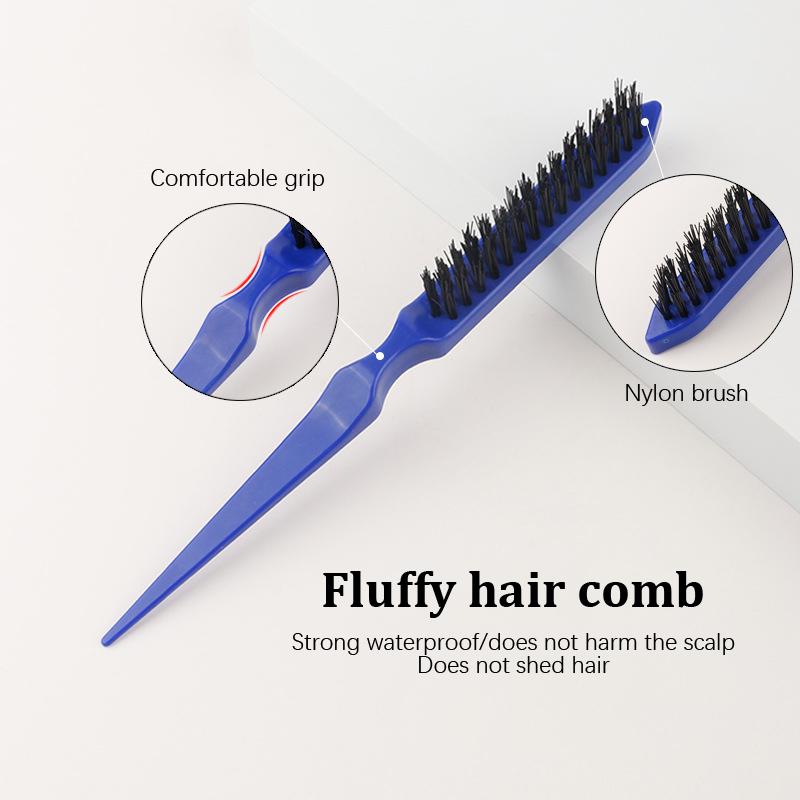 3Pcs Slick Back Hair Brush Set Bristle Hair Brush Brush Teasing Comb For Women Baby Kids