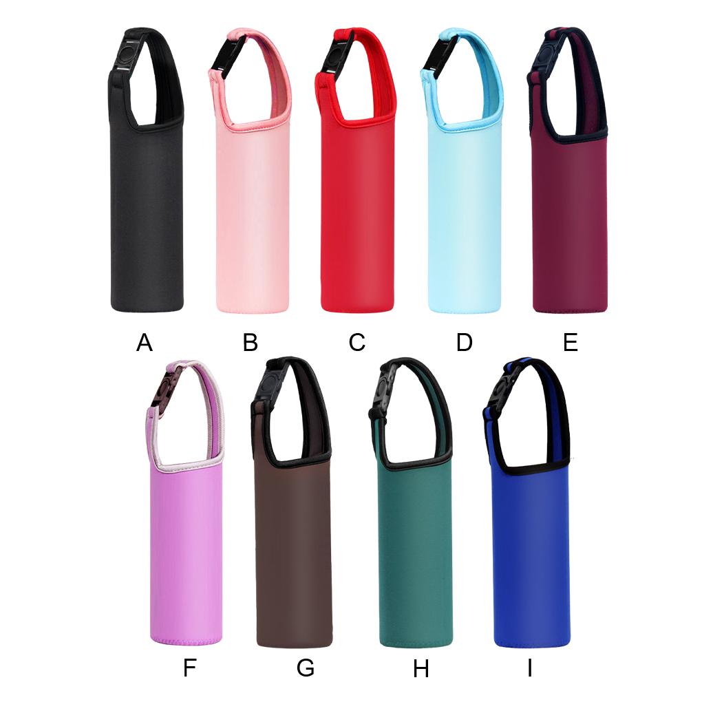 Neoprene Water Bottle Cover Sleeve - Durable And Easy-to-Clean Protection For Bottle Cover Holder Cup Sleeve Bag Black