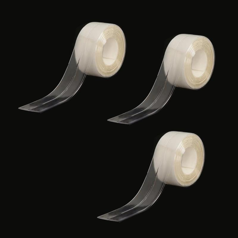 Transparent Acrylic Single-fold Kitchen And Bathroom Waterproof Mildew Stickers Sink Beautiful Stickers(3.2m*3.8cm)