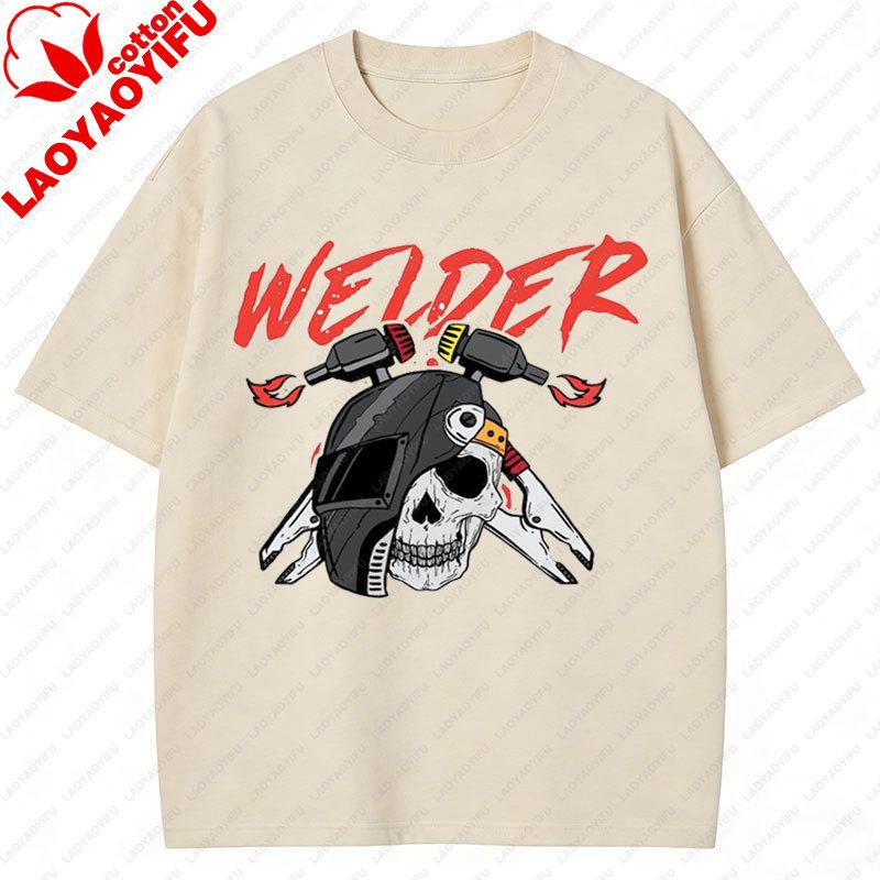 Welder Metal Worker Welder  Welding T Shirt Casual Funny T Shirt Homme Vintage Retro Style Summer Camisetas Cotton Clothing XS
