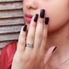 1Pcs Women's Ring Vintage Silver Butterfly Letter Carved with Rotable Personalized Friend Couple Rings Party Jewelry Gifts